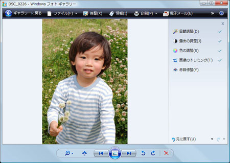 写真を編集(へんしゅう)する:手順5