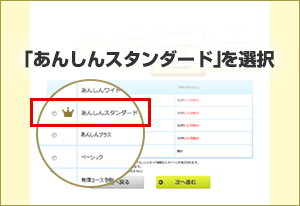 「あんしんスタンダード」を選択