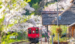 福島県　湯野上温泉駅