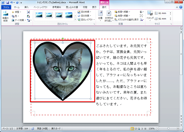 画像に黒い太線が付いた画面イメージ