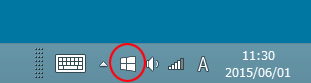 「Windows 10を入手する」というアイコン