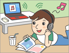 パソコンの前から離れて自由に使うことができる、ヘッドホンやヘッドセットなどのBluetooth周辺機器がおすすめです。