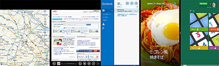 パソコンとテレビの画面画像