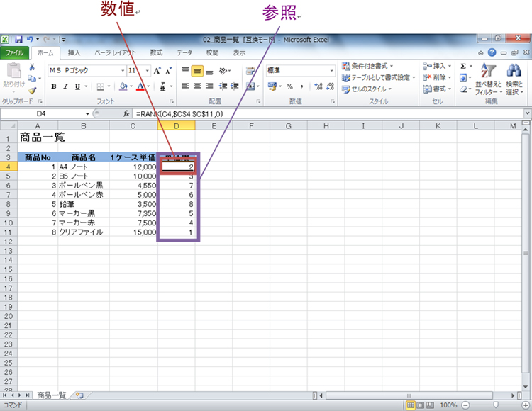 ���l�A�Q�ƁA�����̒l���w�肵�Ă����ʃC���[�W