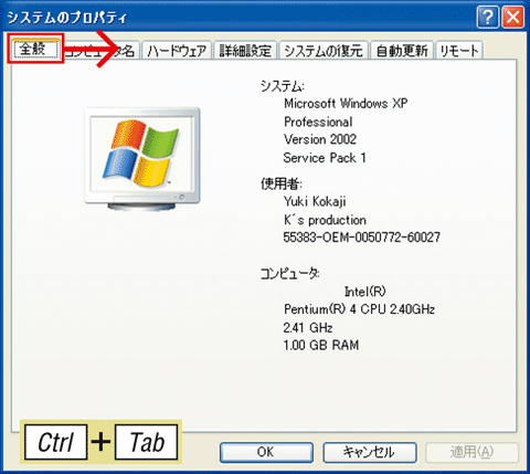 Ctrl�{Tab�L�[�ŁA���̃^�u�ֈړ�������